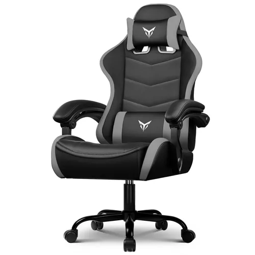 GTPLAYER Ergonomischer Gaming Stuhl mit verstellbaren Kopf- und Lendenstützen - Ergonomischer Gaming-Stuhl mit flexibler Höhenverstellung und neigbarer Rückenlehne. Ideal für lange Gaming-Sessions oder Homeoffice. Hochwertige Materialien und einfache Montage sorgen für Komfort und Stabilität.