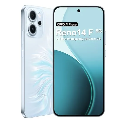 OPPO Reno14 F 5G Smartphone ohne Vertrag, 8+256GB Simlockfreies AI Handy Android, 120Hz 6,57