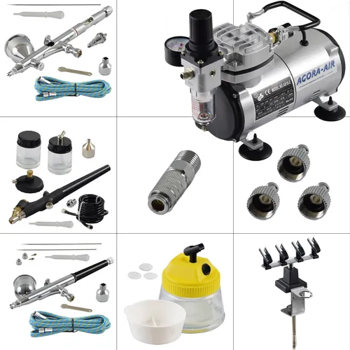 Agora-Tec® Airbrush Komplett-Set EXPERT V.13 von Agora-Tec