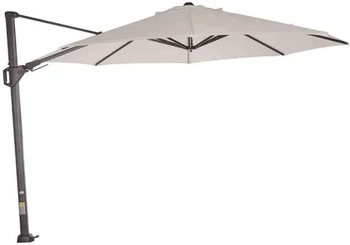 Siena Garden Ampelschirm Sunset N+ - Rund, Ø350 cm, Grau - Sonnenschirm für großen Schatten: Siena Garden Ampelschirm Sunset N+ mit UV-Schutz 50+, mehrfach verstellbar und ideal für Garten oder Terrasse.