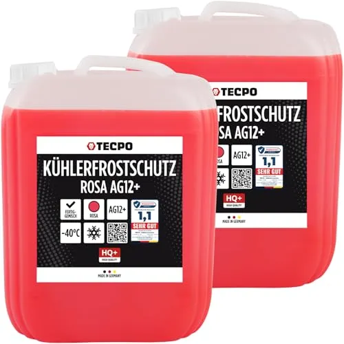 2x TECPO Kühlerfrostschutz G12+ -40°C, 10L
