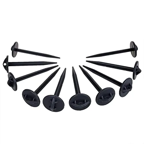 ProPlus Kunststoffnagel, schwarz 40er Set für Vorzeltteppiche und Bodenplane