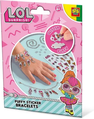 SES Creative Spiel SES Creative L.O.L. Surprise - Puffy Aufkleber Armbänder Bastelset