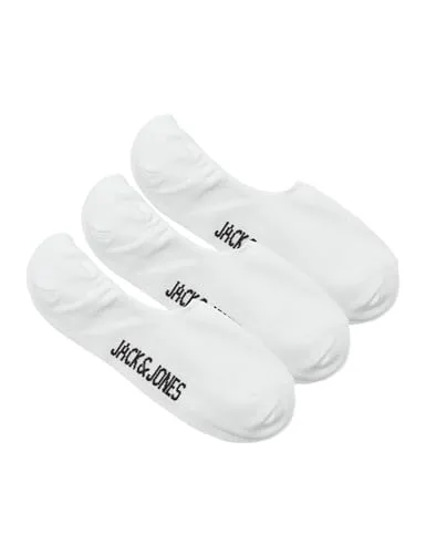 JACK & JONES Herren Jacdouglas Multi Short Sock 3 Pack Noos Socken, White/Pack:White - White, Einheitsgröße