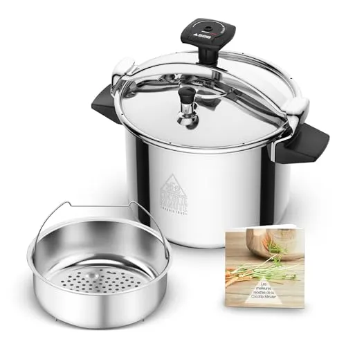 SEB Cocotte Minute - 9 L Edelstahl Express-Topf, silberfarben und ideal für schnelles Kochen
