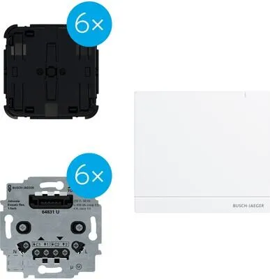Busch-Jaeger BJ Starterset Jalousie BA-Set-S.13 - Smart Home Jalousie Starterset, kabellose Steuerung für mehr Komfort und einfache Installation in Ihrem Zuhause.
