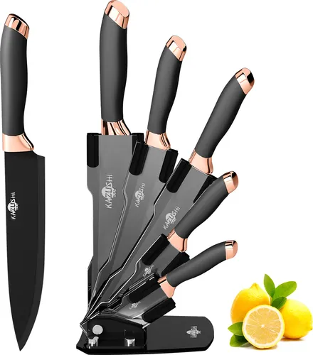 8-teiliges Profi Messerset mit Block