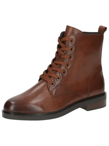 CAPRICE Schnürstiefelette Nappaleder, Damen, Gr. 37, braun (cognac) - Wanderschuhe aus hochwertigem Nappaleder mit praktischem Reißverschluss für schnelles Anziehen. Ideal für modebewusste Frauen, die Komfort und Stil schätzen.
