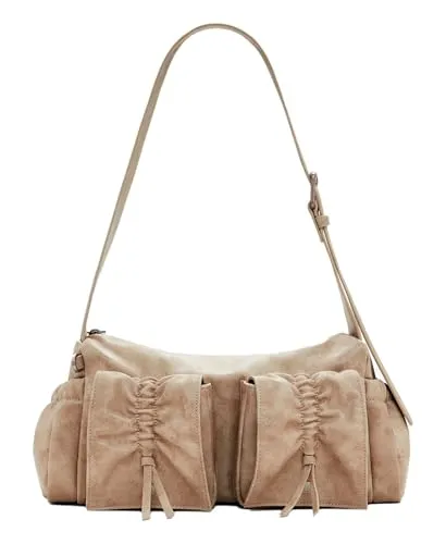 Desigual Modus Habana Long Hand Bag White - Umhängetasche mit modernem Look, süßem Logo-Anhänger und silberfarbenen Details – perfekt für jeden Alltag und ein echter Eye-Catcher!