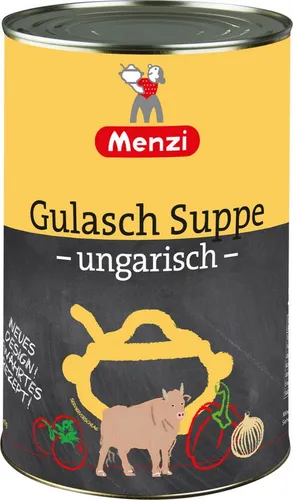 Gulaschsuppe ungarisch von MENZI, 4.200g - Suppenkonserven & Eintopfkonserven, herzhafter Geschmack und hohe Qualität von Menzi für ein authentisches Genusserlebnis.