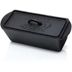 BBQ Nerd Kastenform - Rechteckige Gusseisenform für Grill und Ofen - Grills & Outdoor-Küchen: Langlebige Kastenform aus Gusseisen, ideal für Brot, Aufläufe und Fleisch mit gleichmäßiger Wärmeverteilung und 3 Liter Fassungsvermögen.