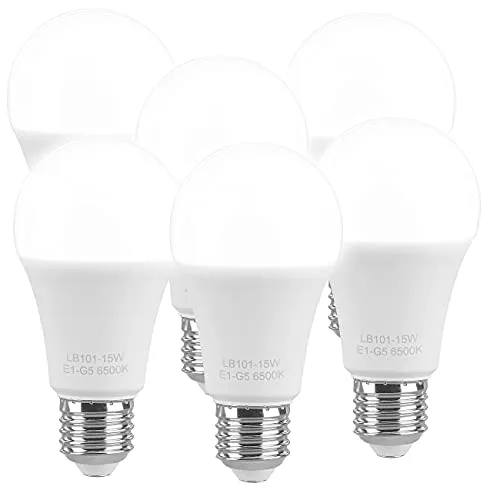 Luminea Glühbirne E27 kaltweiss: 6er-Set LED-Lampen E27, 11 W (ersetzt 120 W) 1.350 lm, tageslichtweiß (Tageslicht Glühbirne LED, Tageslicht, Wonzimmerleuchten)