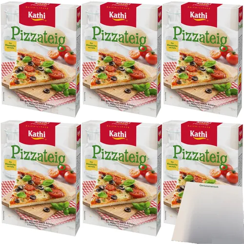 Kathi Backmischung für Pizzateig 6er Pack 6x400g Packung usy Block