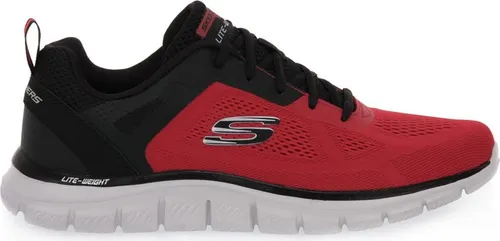 Skechers Herren Track BROADER Sneaker, Rot, 45 EU in rot von Skechers