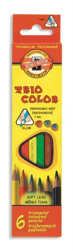 KOH-I-NOOR Buntstift KOH Buntstifte Schule Triocolor Triocolor 6er