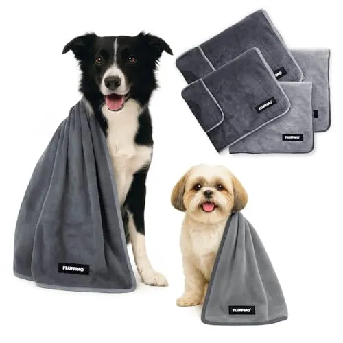 FLUFFINO Hundehandtuch 4er Set von FLUFFINO