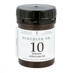 Schüssler Nummer 10 Natrium sulfuricum D6 Tabletten