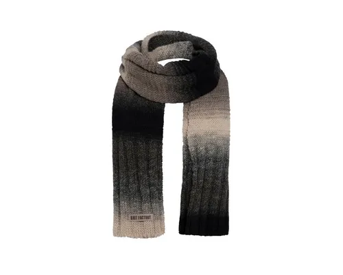 Knit Factory Schal Mace Schals 200x50 cm Farbverlauf Schwarz,Beige, (1-St), Schal Strickschal Umhängetuch Tuch Strickware