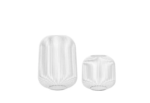 blomus Windlicht -LITO- 2er Set Laterne, Windlicht, Kerzenhalter (SET, 2 St., SIZE M,L), pulverbeschichtete Stahlstreben