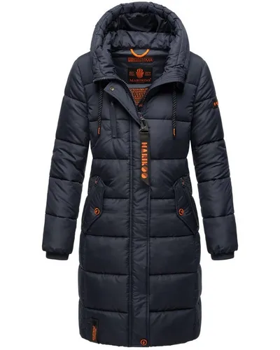 Marikoo Damen Winterjacke – Lange Steppjacke mit Kapuze und vielen Taschen - Die Marikoo Winterjacke Yuikoo vereint Stil und Funktionalität. Mit hochwertiger Wattierung und praktischen Taschen ist sie der ideale Begleiter für kalte Tage. Erhältlich in 10 modernen Farben und leicht tailliert.