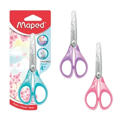 GermanScissors Essentials Pastell weiche Schule Schere 13cm MAPED