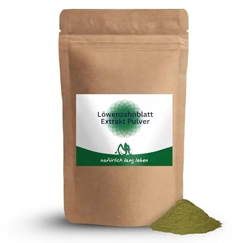 Löwenzahnblattextrakt Pulver 100 g, Löwenzahn Extrakt aus dem Blatt, Tee vegan, natürlich lang leben®