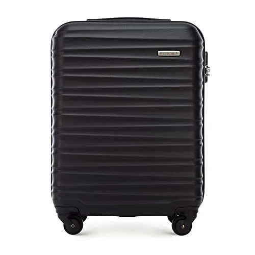WITTCHEN Reisekoffer Handgepäck S schwarz - Gepäck-Sets: Kompakter Kabinenkoffer mit 4 Spinner-Rollen, kratzfestem ABS und sicherem Zahlenschloss – ideal für Wochenendreisen und erfüllt Handgepäck-Richtlinien der meisten Airlines.