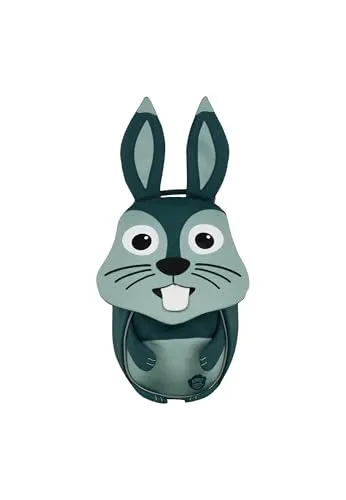 Affenzahn Kaninchenrucksack - Kleiner Freund Hase - Rucksack für Kinder (1-3 Jahre), wasser- und schmutzabweisend, mit süßem Tiermotiv und Reflektoren für Sicherheit. Ideal für KITA und Ausflüge, 4l Volumen.