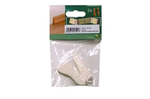 Endstück für Kunststoffleiste ku.04 weiß  Endkappe von FN Neuhofer