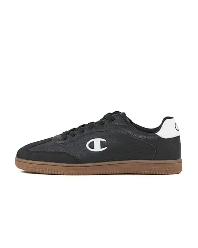 Champion Herren Prestige Mix Material Low Sneakers, Schwarz Weiß Kk001, 46 EU - Herren-Sneaker in stylischem Schwarz-Weiß, ideal für sportliche Aktivitäten und den Alltag. Bequem und modisch zugleich.