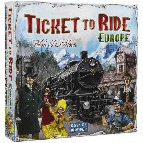 Days of Wonder Ticket To Ride - Europe (Norwegisch, Finnisch, Dänisch, Schwedisch) (DOW7202S)