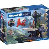 Knights Drachenritterturm 72113 - Konstruktionsspielzeug - Erlebe spannende Abenteuer mit dem 70-teiligen Knights Drachenritterturm! Ideal für Kinder ab 4 Jahren, fördert Kreativität und Geschicklichkeit beim Bauen.