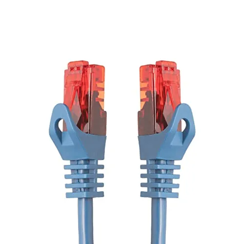 BIGtec 1,5m LAN Kabel Netzwerkkabel Patchkabel High Speed Ethernet blau kompatibel zu Cat 5 Cat 6 Cat 7 Cat 8 Switch Router Modem Patchpannel Access Point Patchfelder