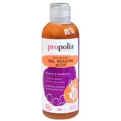 propolia Körpergel Active Shower Gel für die ganze Familie mit Mandarinen und Propolis, 1-tlg., Sanftes Bio Duschgel 99% Natur & pflanzliche Inhaltsstoffe 200ml/500ml 200 ml