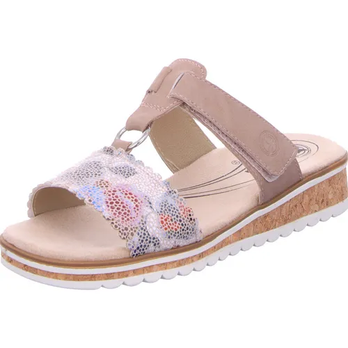 Romika Keilpantolette rosa 37 EU - Wanderschuhe mit 3 cm Keilabsatz, pflegeleichtem Kunstleder und ideal für entspannte Spaziergänge oder den Alltag.