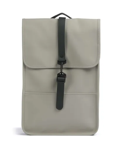 Rains Mini Rucksack grau RAINS-13020-108 - Stylischer Mini Rucksack aus wasserfestem Polyester und Polyurethan, ideal für den urbanen Alltag und kleine Ausflüge.
