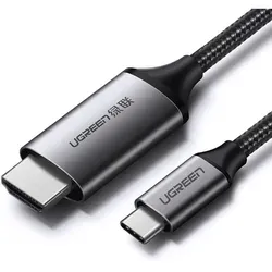 UGREEN USB-C auf HDMI Kabel 1.5m - Display Kabel für 4K Auflösung bei 60 Hz, mit hochwertiger Aluminiumhülle für verbesserte Haltbarkeit und optimale Signalübertragung.