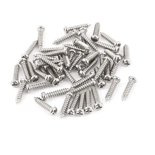 Stk M2,5 x 12 mm Edelstahl Kreuzschlitz Rundkopf Blechschrauben Schrauben 50