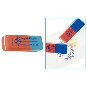 Läufer Radiergummi Universal rot/blau, 1 St.