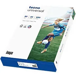 tecno Universal DIN A3 Druckerpapier Weiß 153 CIE 80 g/m2 500 Blatt