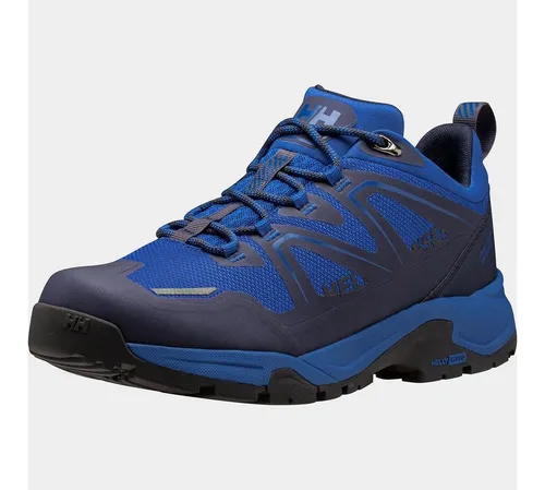 Helly Hansen Wanderschuhe Cascade Low HellyTech Waterproof Herren kobaltblau Größe 45 - Leichte und stabile Wanderschuhe mit wasserdichter HELLY TECH-Membran. Ideal für Outdoor-Aktivitäten, bieten sie besten Komfort und Traktion durch die innovative Außensohle.