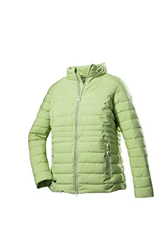 STOY Damen Steppjacke in Daunenoptik, helllime – Modell STS 21 WMN QLTD - Funktionsjacke, wasserabweisend, winddicht und atmungsaktiv. Ideal für Outdoor-Aktivitäten, umweltfreundlich und mit praktischen Seitentaschen.