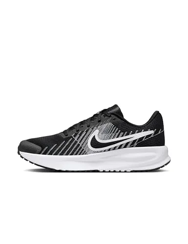 NIKE Herren Run Defy Sneaker, Black White, 40.5 EU