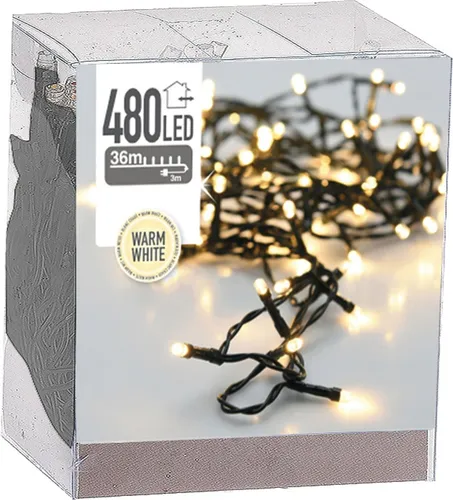 LED Lichterkette mit 480 LEDs in grün von SELF IMPORT AGENCIES