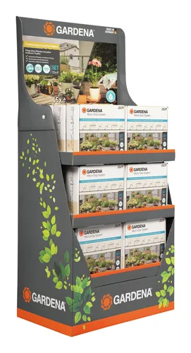 Gardena Tropfbewässerung-Set Balkon (15 Pflanzen) Micro-Drip-System Display