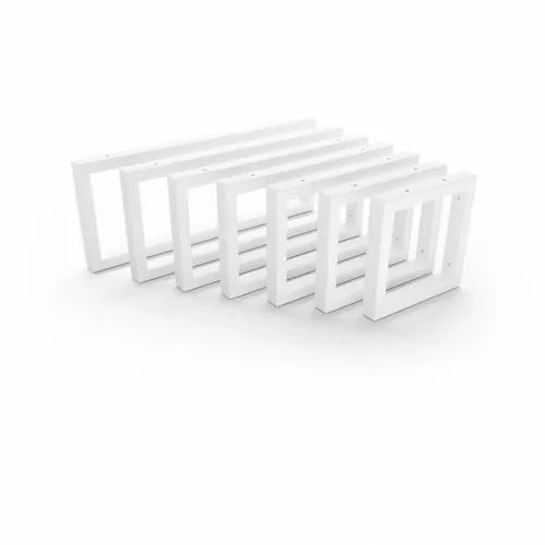 HEVVA Waschtischhalterung 20 cm hoch, 45 cm - Schwerlastträger für Aufsatz-Waschbecken - Regalträger & -stützen, ideal für langlebige und stabile Waschtischplatten mit seidenmattem Korrosionsschutz, erhältlich in verschiedenen Tiefen und Farben.