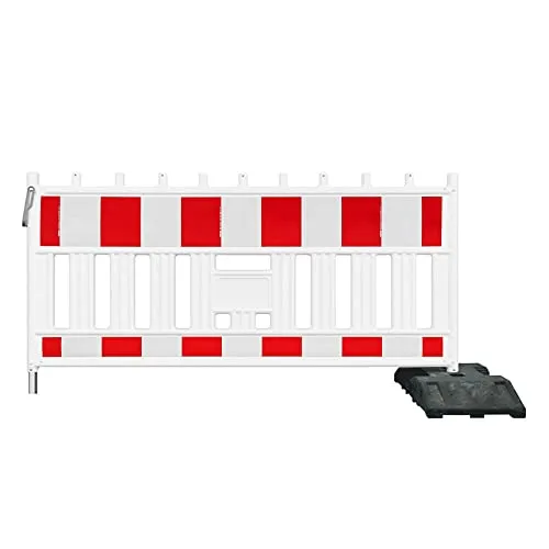 TMS PRO SHOP RSA-Erweiterungs-Set, Schrankenzaun FUTURE mit 1 Fußplatte, RA2, 2,15 x 1,11 m, Art.-Nr. 609443 | Schrankenzaun | Absperrschranke | Absperrzaun
