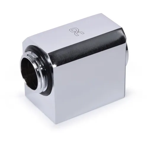 Alphacool Low Profile ES L-Verbinder drehbar G1/4 AG auf G1/4 IG - Chrome