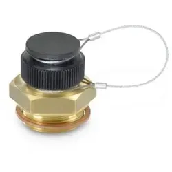 Produktbild ÖLABLASSVENTIL, MESSING, MIT SCHUTZKAPPE UND SEIL