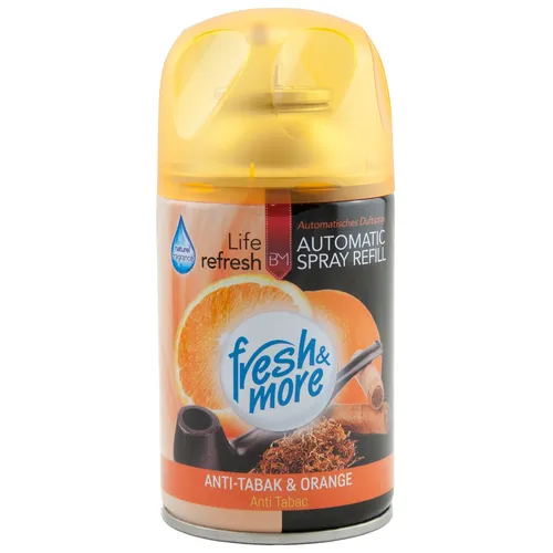 fresh &more Automatic Spray ANTI-TABAK & ORANGE 1x 250ml für Air Wick Freshmatic